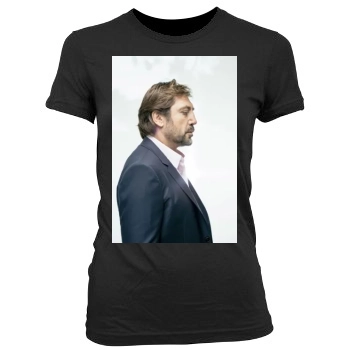 Javier Bardem Women's Junior Cut Crewneck T-Shirt