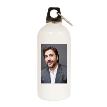 Javier Bardem White Water Bottle With Carabiner