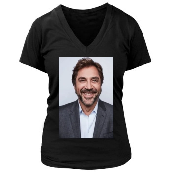 Javier Bardem Women's Deep V-Neck TShirt