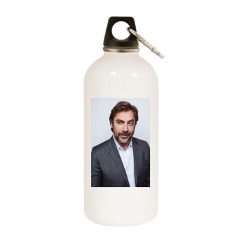 Javier Bardem White Water Bottle With Carabiner