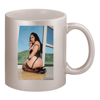 Jessica Bangkok 11oz Metallic Silver Mug