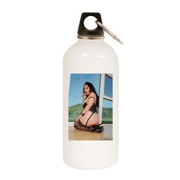 Jessica Bangkok White Water Bottle With Carabiner