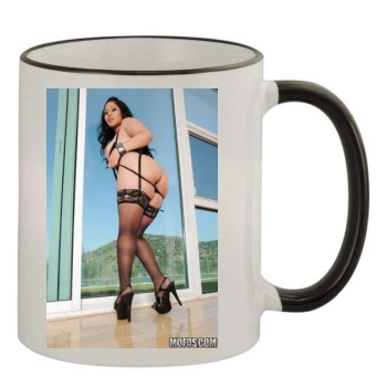 Jessica Bangkok 11oz Colored Rim & Handle Mug