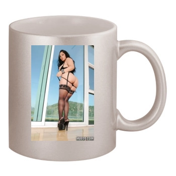 Jessica Bangkok 11oz Metallic Silver Mug