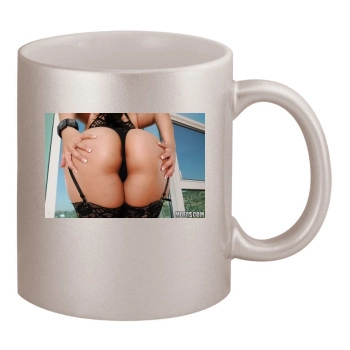 Jessica Bangkok 11oz Metallic Silver Mug