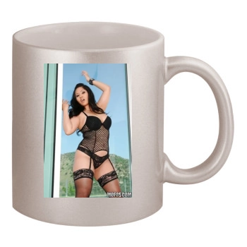 Jessica Bangkok 11oz Metallic Silver Mug