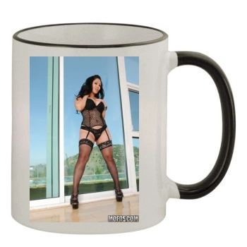 Jessica Bangkok 11oz Colored Rim & Handle Mug