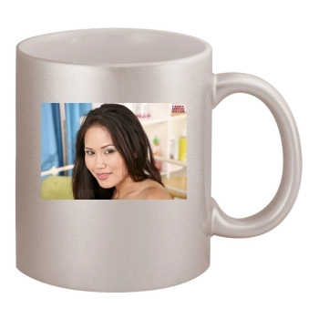 Jessica Bangkok 11oz Metallic Silver Mug