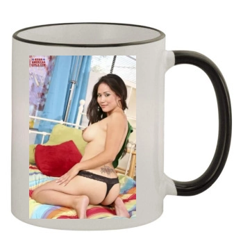 Jessica Bangkok 11oz Colored Rim & Handle Mug