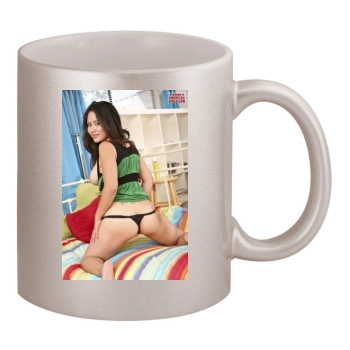 Jessica Bangkok 11oz Metallic Silver Mug