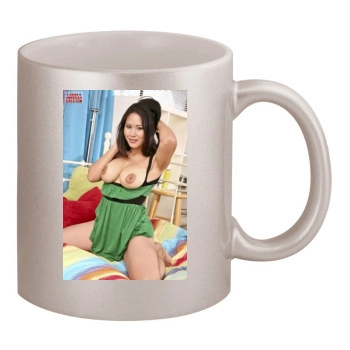 Jessica Bangkok 11oz Metallic Silver Mug