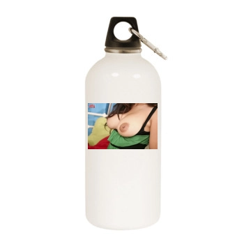 Jessica Bangkok White Water Bottle With Carabiner