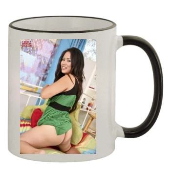 Jessica Bangkok 11oz Colored Rim & Handle Mug