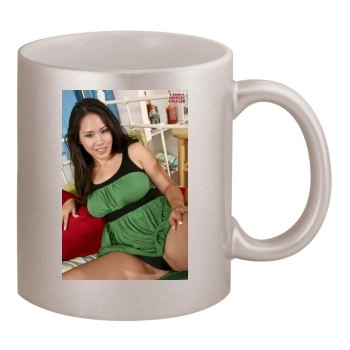 Jessica Bangkok 11oz Metallic Silver Mug