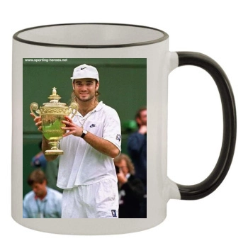 Andre Agassi 11oz Colored Rim & Handle Mug