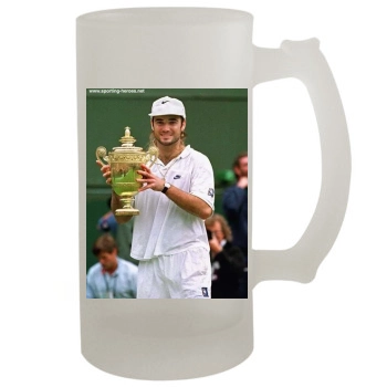 Andre Agassi 16oz Frosted Beer Stein