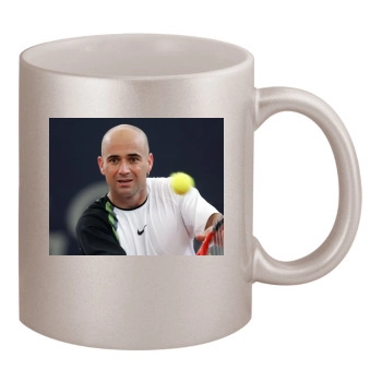 Andre Agassi 11oz Metallic Silver Mug