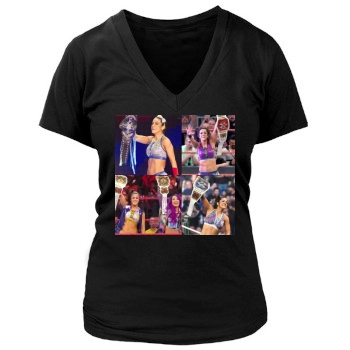 Bayley Women's Deep V-Neck TShirt