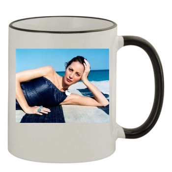 Christy Turlington 11oz Colored Rim & Handle Mug