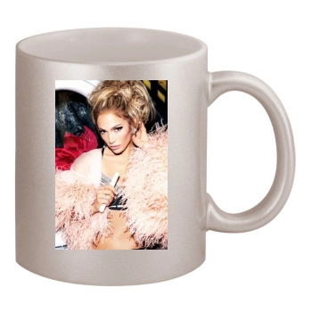 Jennifer Lopez 11oz Metallic Silver Mug