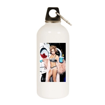 Jennifer Lopez White Water Bottle With Carabiner