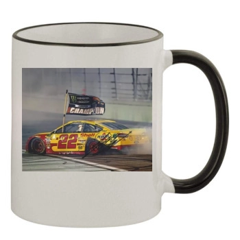 Joey Logano 11oz Colored Rim & Handle Mug