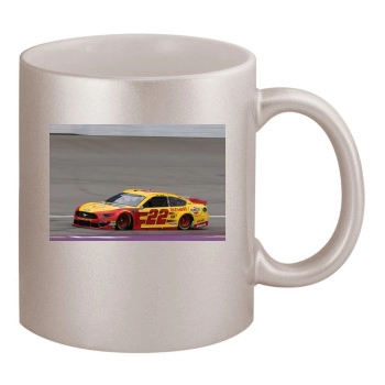 Joey Logano 11oz Metallic Silver Mug