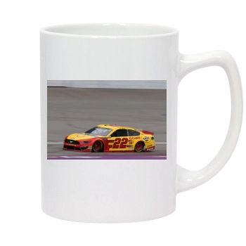 Joey Logano 14oz White Statesman Mug