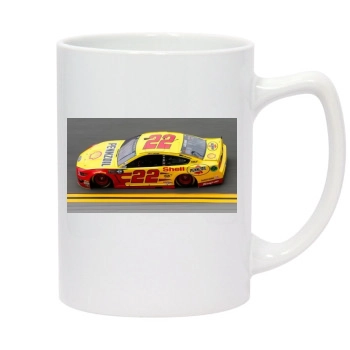 Joey Logano 14oz White Statesman Mug