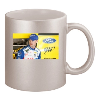 Joey Logano 11oz Metallic Silver Mug