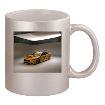 Joey Logano 11oz Metallic Silver Mug