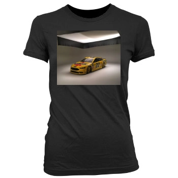 Joey Logano Women's Junior Cut Crewneck T-Shirt