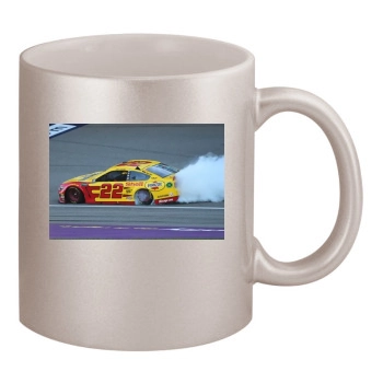 Joey Logano 11oz Metallic Silver Mug