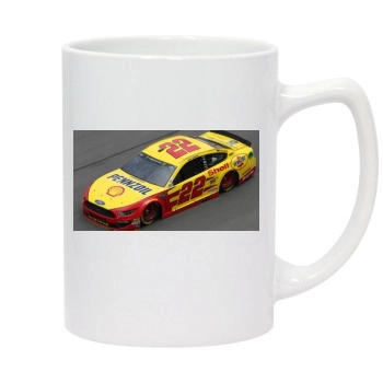 Joey Logano 14oz White Statesman Mug