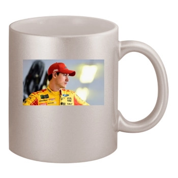 Joey Logano 11oz Metallic Silver Mug