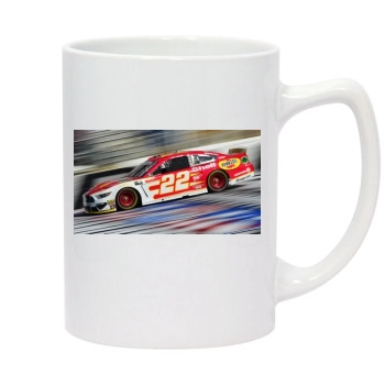 Joey Logano 14oz White Statesman Mug