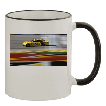 Joey Logano 11oz Colored Rim & Handle Mug