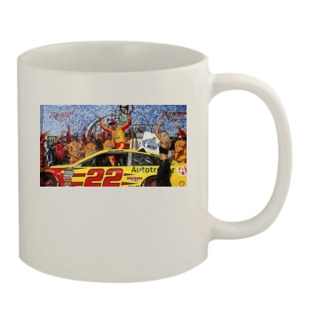 Joey Logano 11oz White Mug