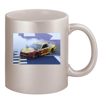 Joey Logano 11oz Metallic Silver Mug