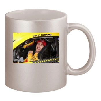 Joey Logano 11oz Metallic Silver Mug