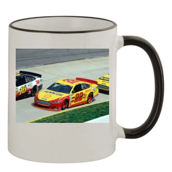 Joey Logano 11oz Colored Rim & Handle Mug