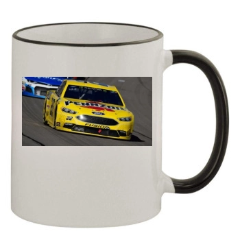 Joey Logano 11oz Colored Rim & Handle Mug