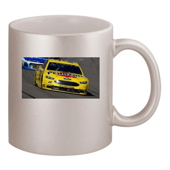 Joey Logano 11oz Metallic Silver Mug