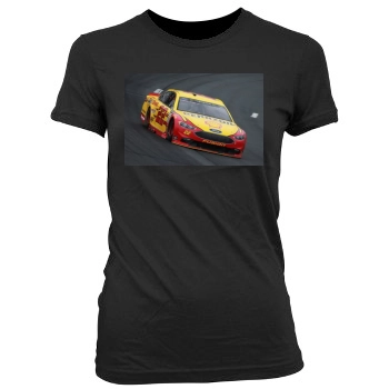 Joey Logano Women's Junior Cut Crewneck T-Shirt