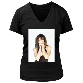 Elizabeth Hurley Women's Deep V-Neck TShirt