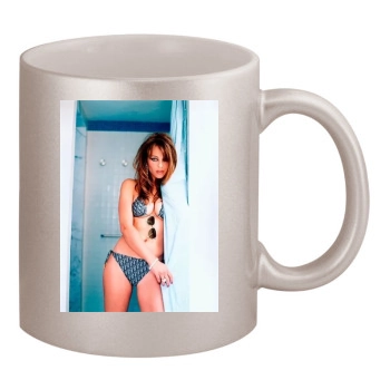 Elizabeth Hurley 11oz Metallic Silver Mug