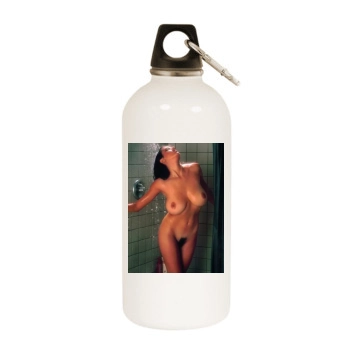 Roberta Vasquez White Water Bottle With Carabiner