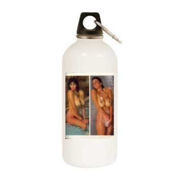 Roberta Vasquez White Water Bottle With Carabiner