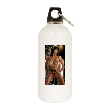 Roberta Vasquez White Water Bottle With Carabiner