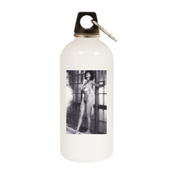 Roberta Vasquez White Water Bottle With Carabiner